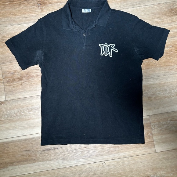 Dior Black Polo Shirt Classic Style